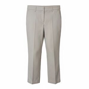 Willi Smith Cotton Blend Cropped Khaki Pants